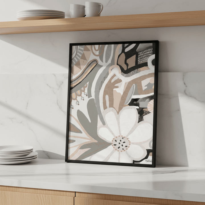 Polly Earth Flower by Inkheart Designs wall - art - picture - poster