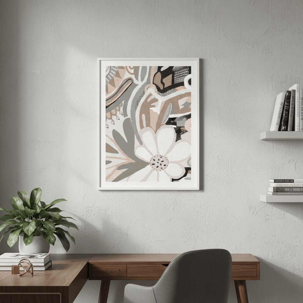 Polly Earth Flower by Inkheart Designs wall - art - picture - poster