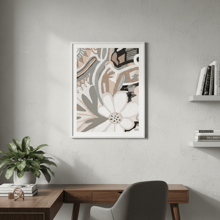 Polly Earth Flower by Inkheart Designs wall - art - picture - poster