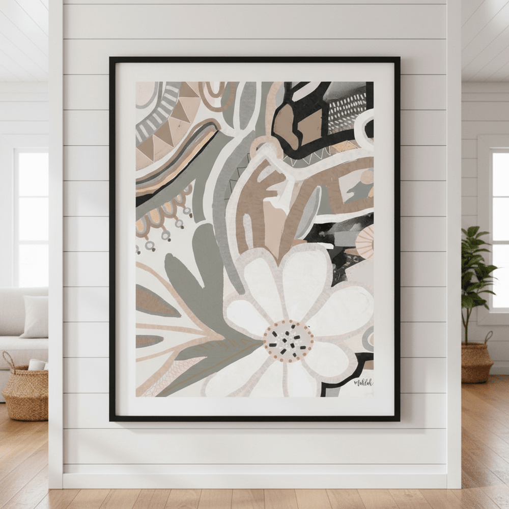 Polly Earth Flower by Inkheart Designs wall - art - picture - poster