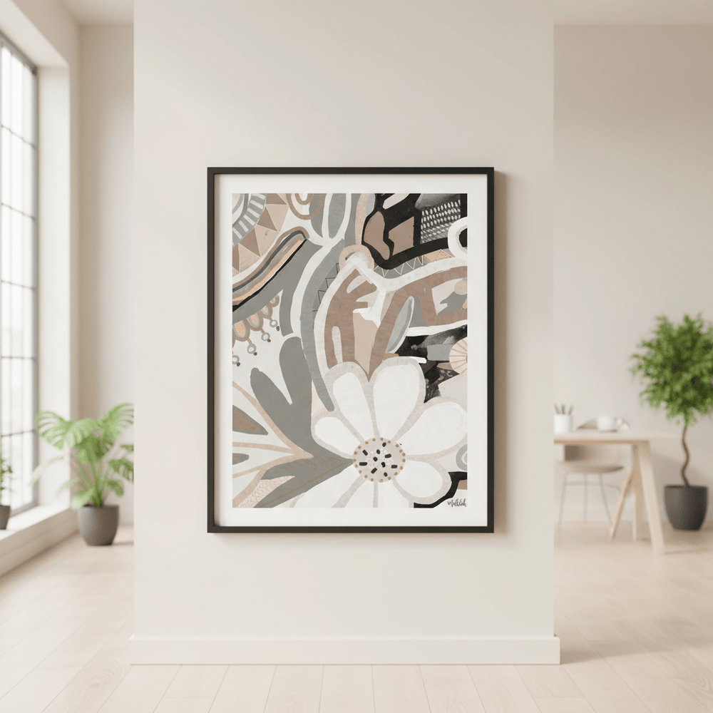 Polly Earth Flower by Inkheart Designs wall - art - picture - poster