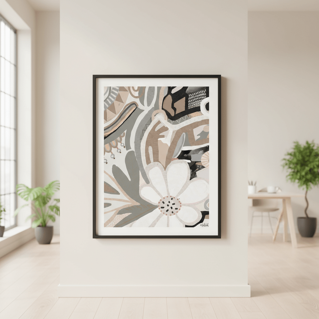 Polly Earth Flower by Inkheart Designs wall - art - picture - poster