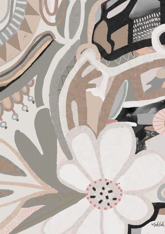 Polly Earth Flower by Inkheart Designs