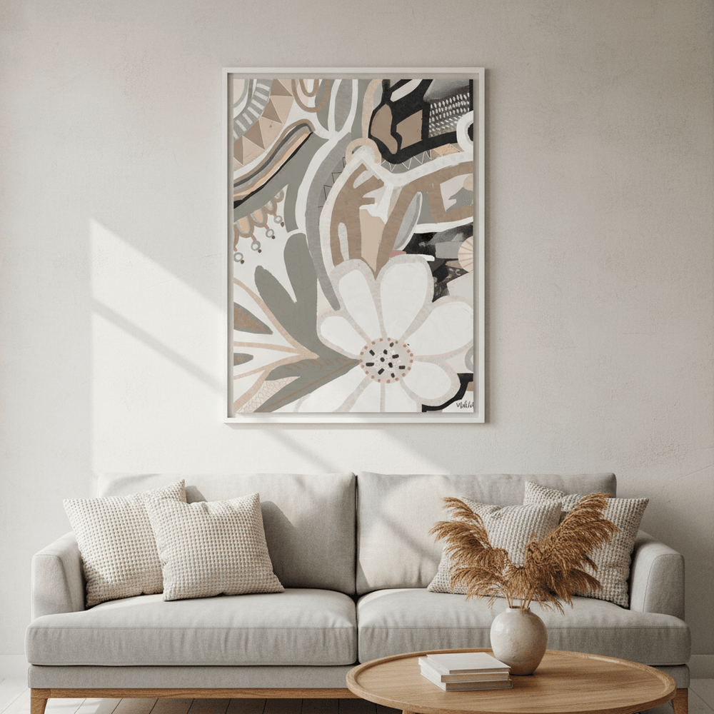 Polly Earth Flower by Inkheart Designs wall - art - picture - poster
