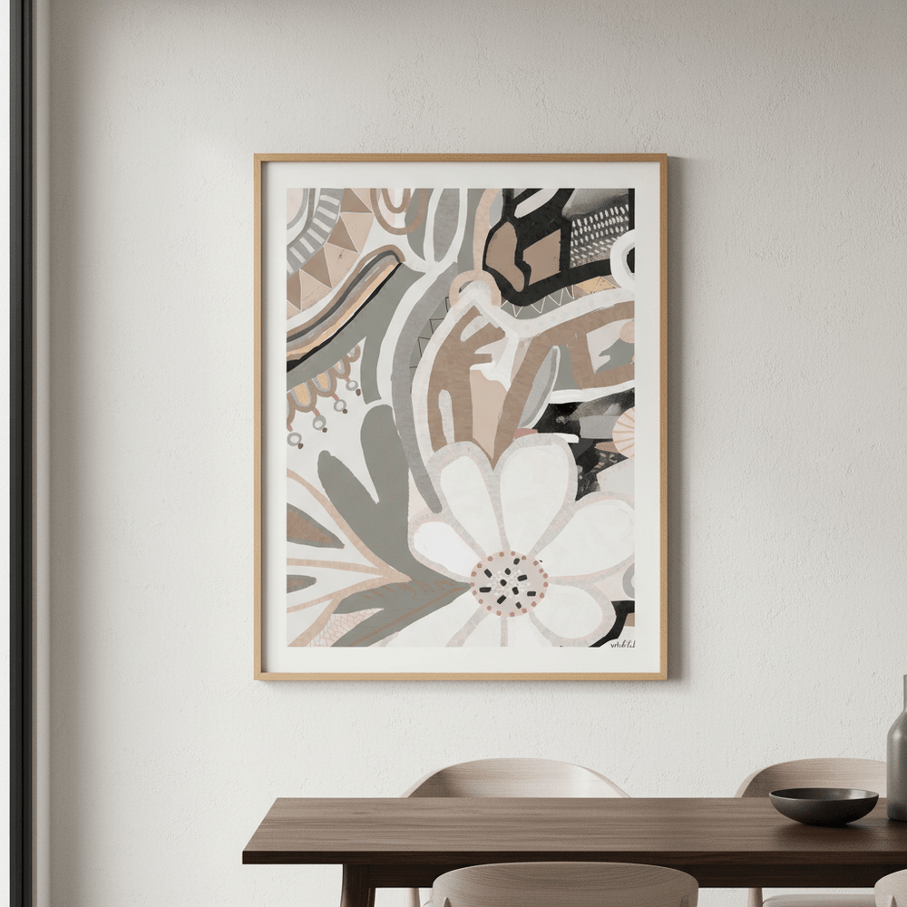 Polly Earth Flower by Inkheart Designs wall - art - picture - poster
