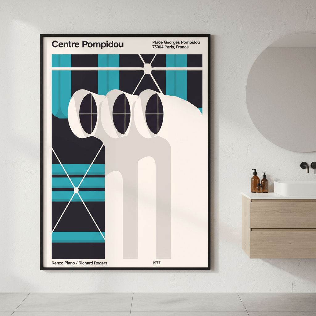 Pompidou V2 Plan de Travail by Florent Bodart wall - art - picture - poster