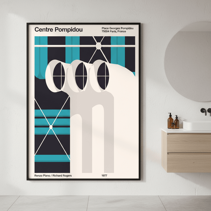 Pompidou V2 Plan de Travail by Florent Bodart wall - art - picture - poster