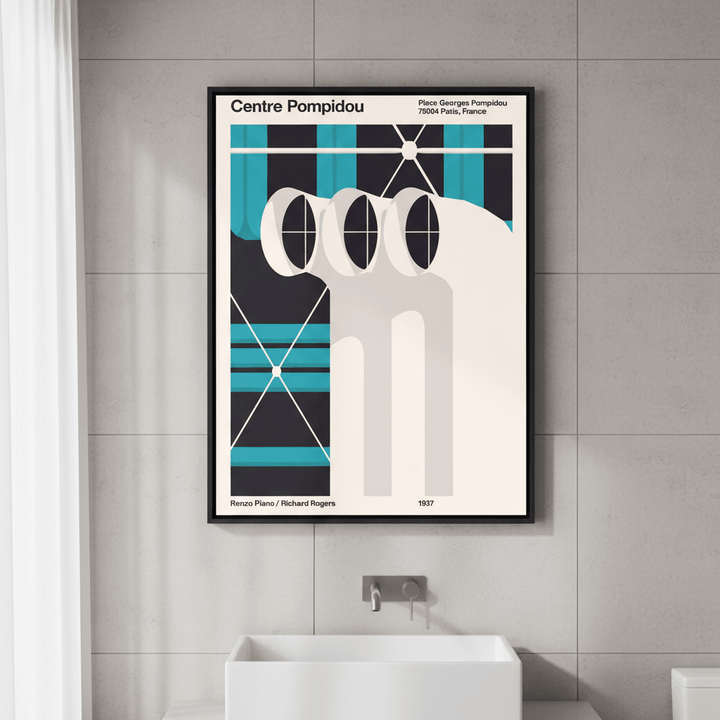 Pompidou V2 Plan de Travail by Florent Bodart wall - art - picture - poster