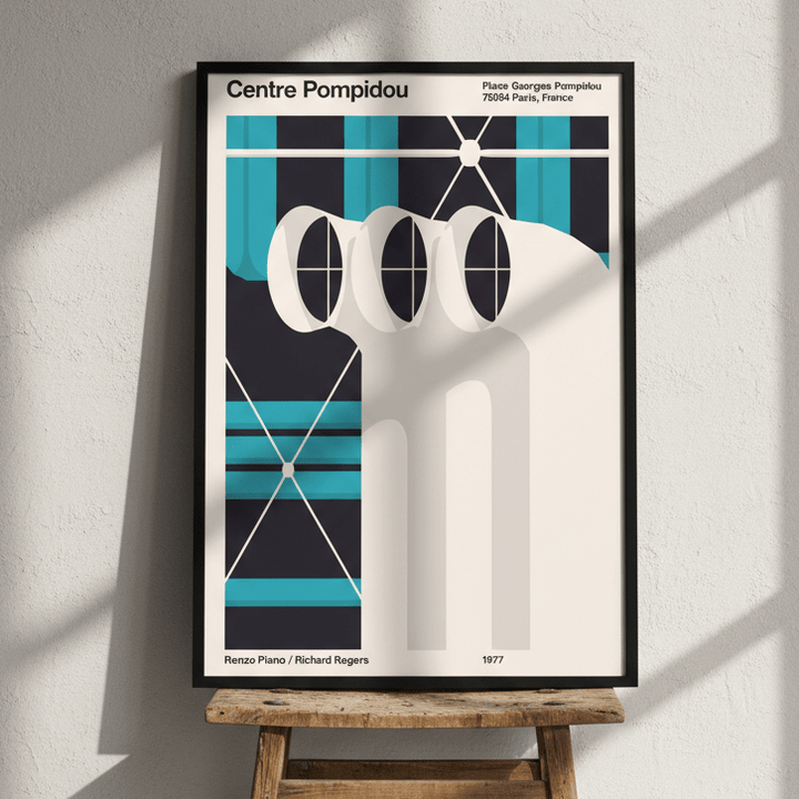 Pompidou V2 Plan de Travail by Florent Bodart wall - art - picture - poster