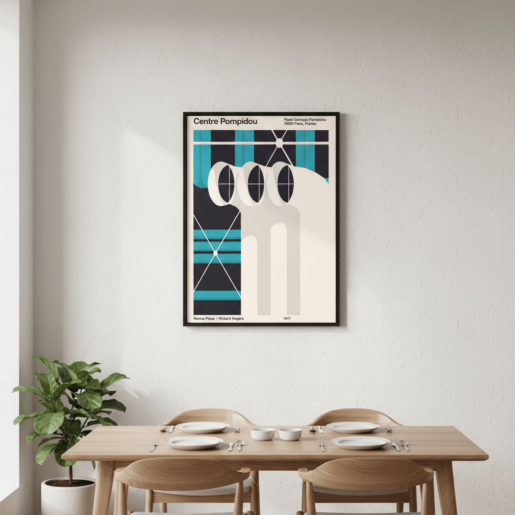 Pompidou V2 Plan de Travail by Florent Bodart wall - art - picture - poster