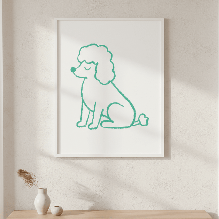 Poodle by Silvia Visscher wall - art - picture - poster