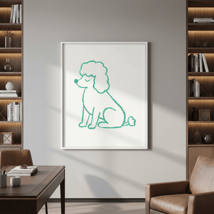 Poodle by Silvia Visscher wall - art - picture - poster