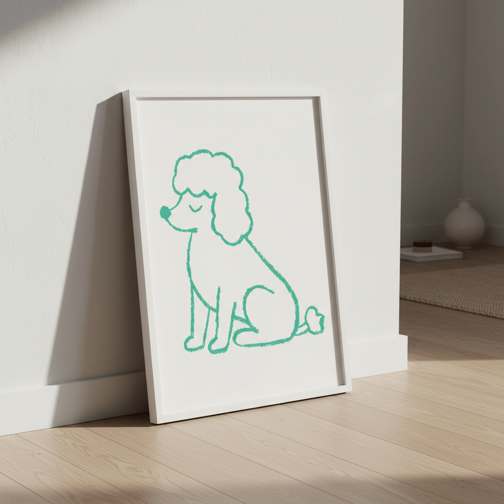 Poodle by Silvia Visscher wall - art - picture - poster