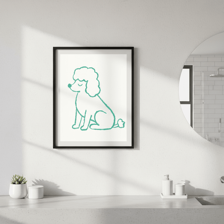 Poodle by Silvia Visscher wall - art - picture - poster