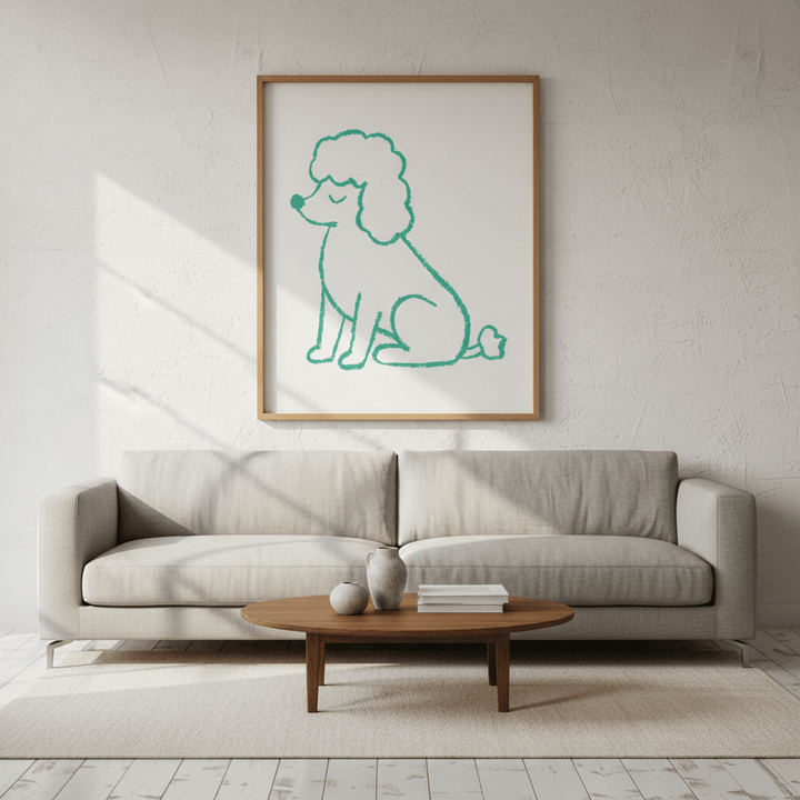 Poodle by Silvia Visscher wall - art - picture - poster
