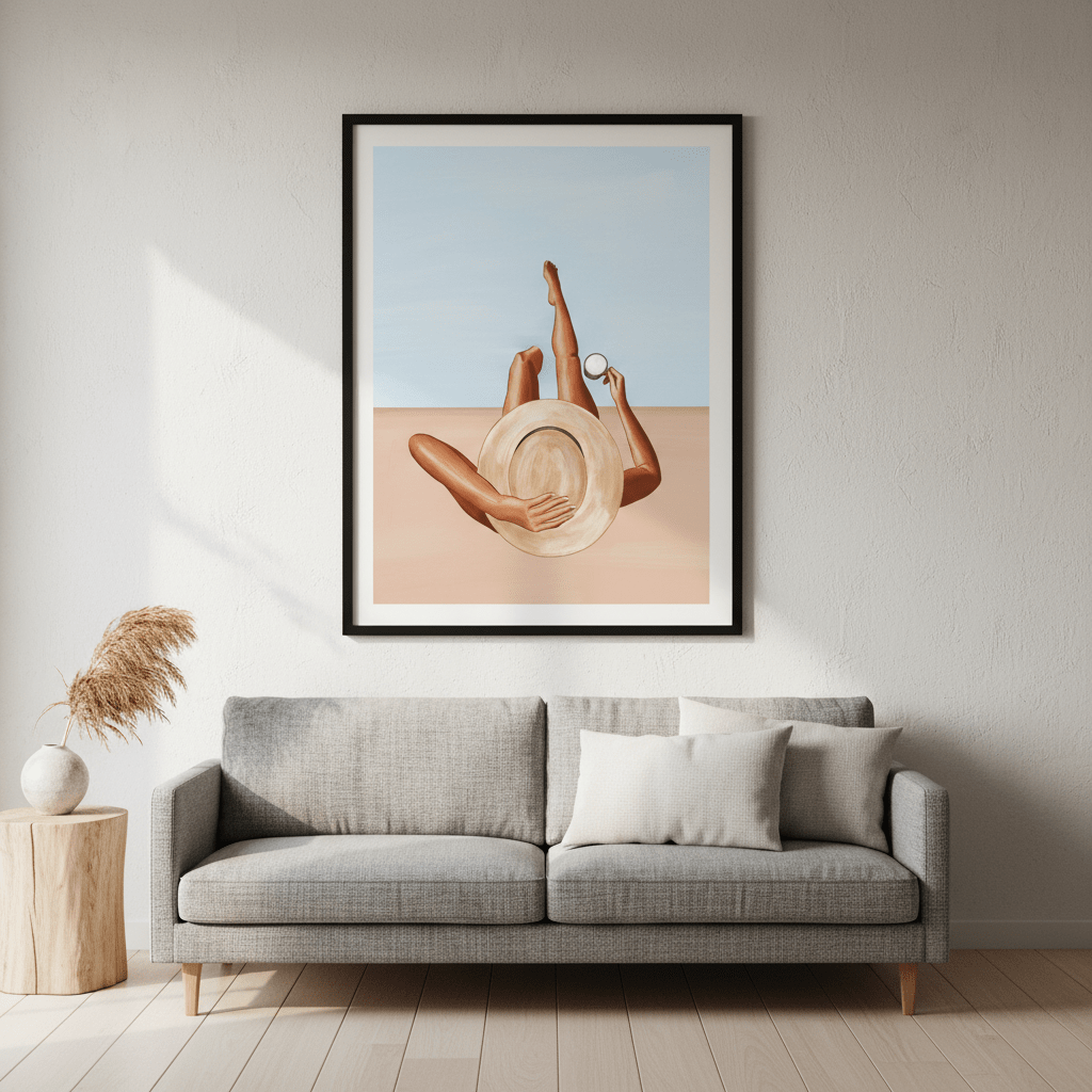 Poolside Girl by Ivy Green Illustrations wall - art - picture - poster