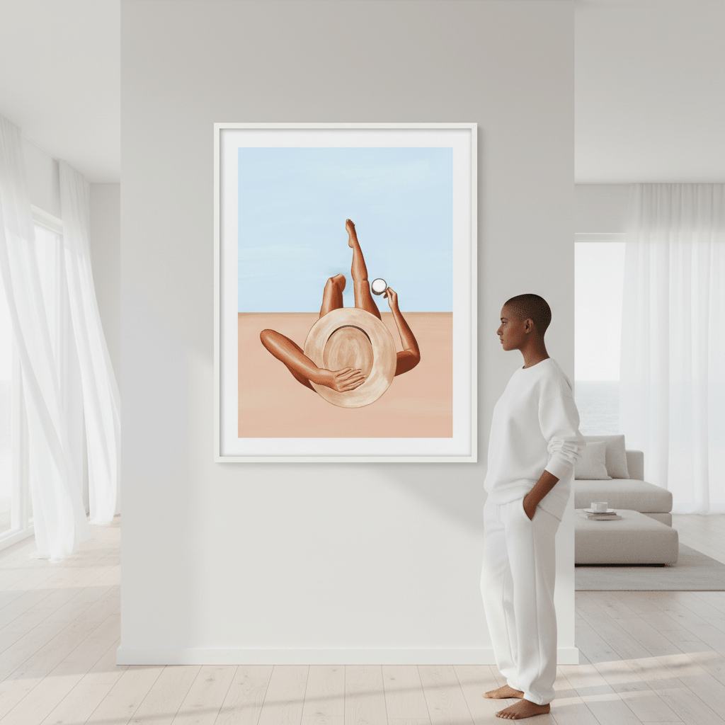 Poolside Girl by Ivy Green Illustrations wall - art - picture - poster