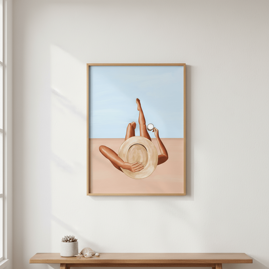Poolside Girl by Ivy Green Illustrations wall - art - picture - poster