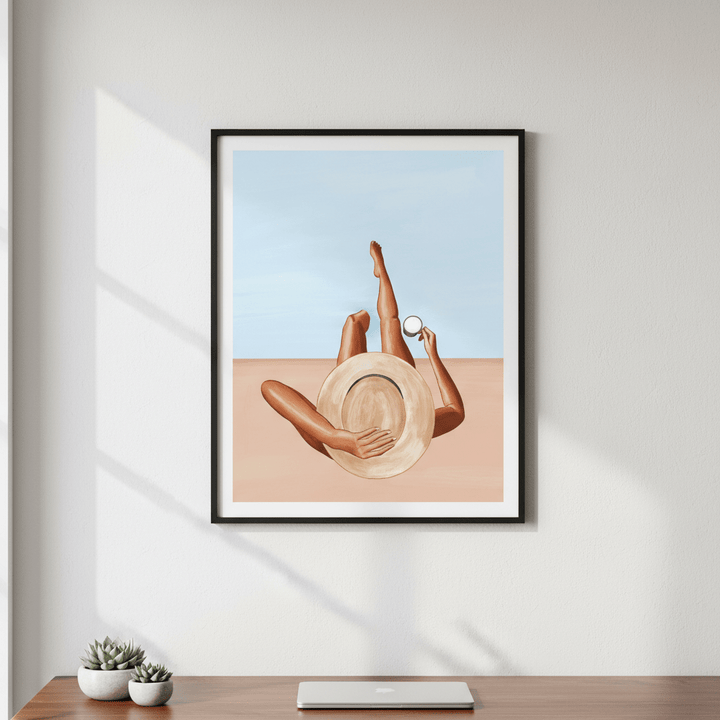 Poolside Girl by Ivy Green Illustrations wall - art - picture - poster