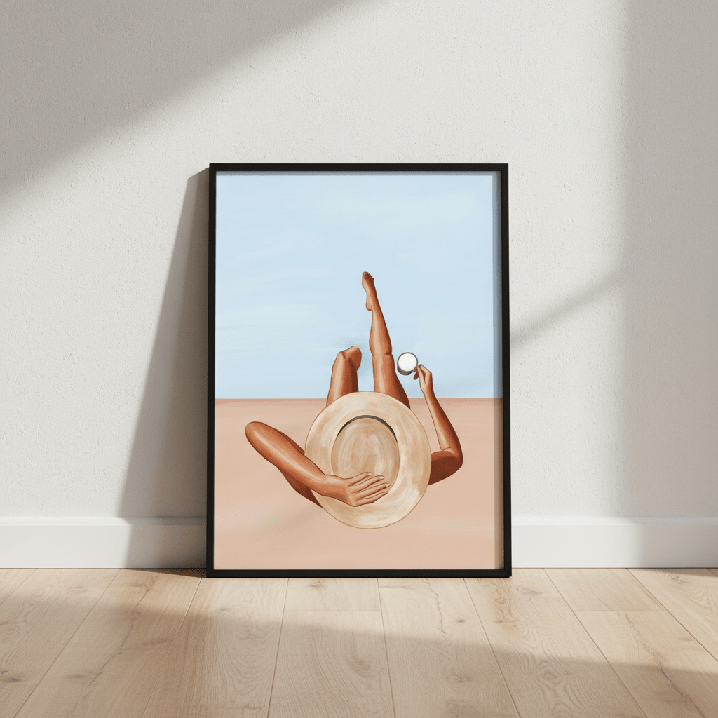 Poolside Girl by Ivy Green Illustrations wall - art - picture - poster