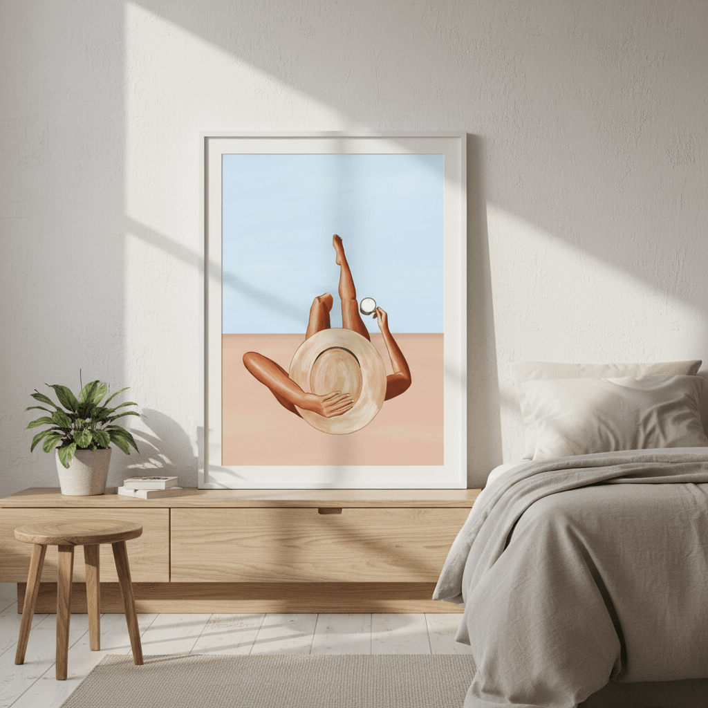 Poolside Girl by Ivy Green Illustrations wall - art - picture - poster