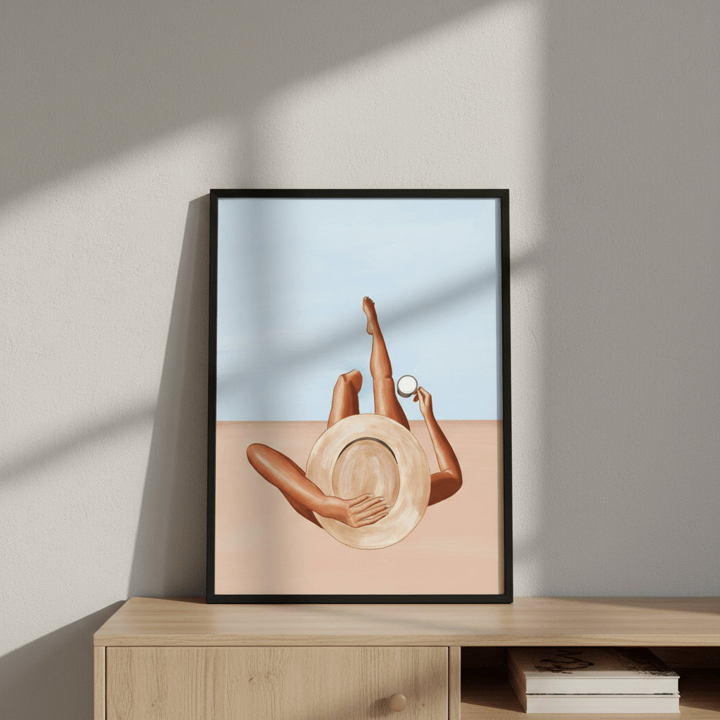 Poolside Girl by Ivy Green Illustrations wall - art - picture - poster