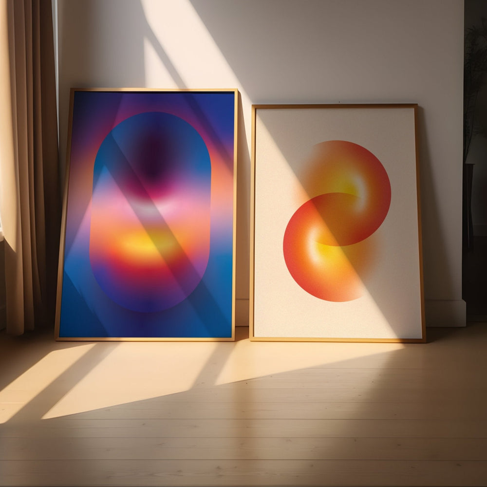 Portal of Flame Set of 2 Prints wall - art - picture - poster