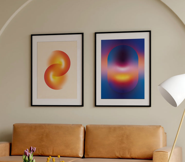 Portal of Flame Set of 2 Prints wall - art - picture - poster