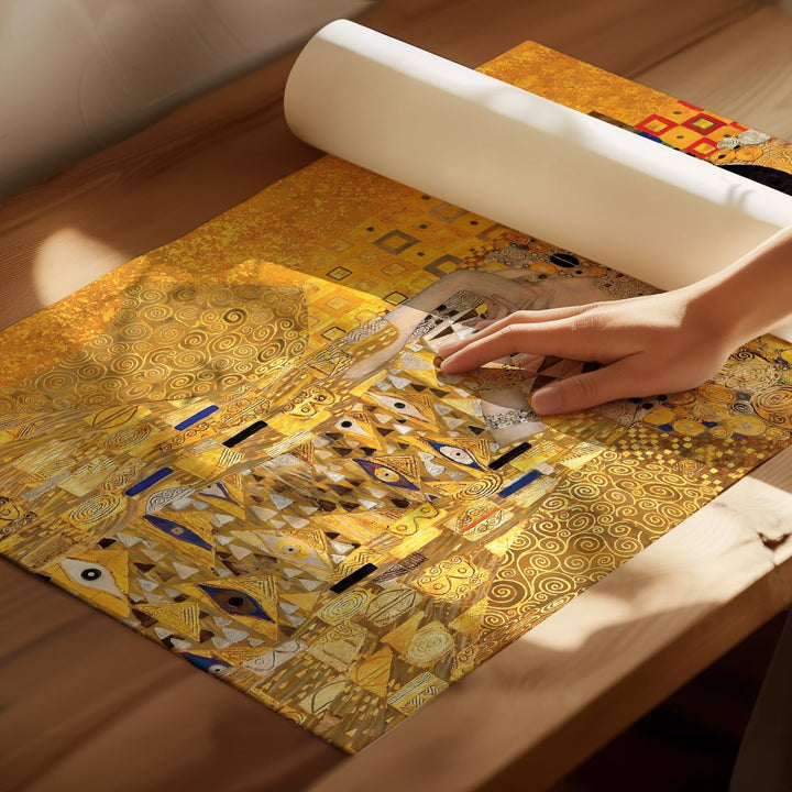 Portrait & The Kiss Exhibition Prints by Gustav Klimt wall - art - picture - poster