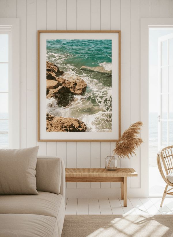 Positano Beach Waves by Bethany Young