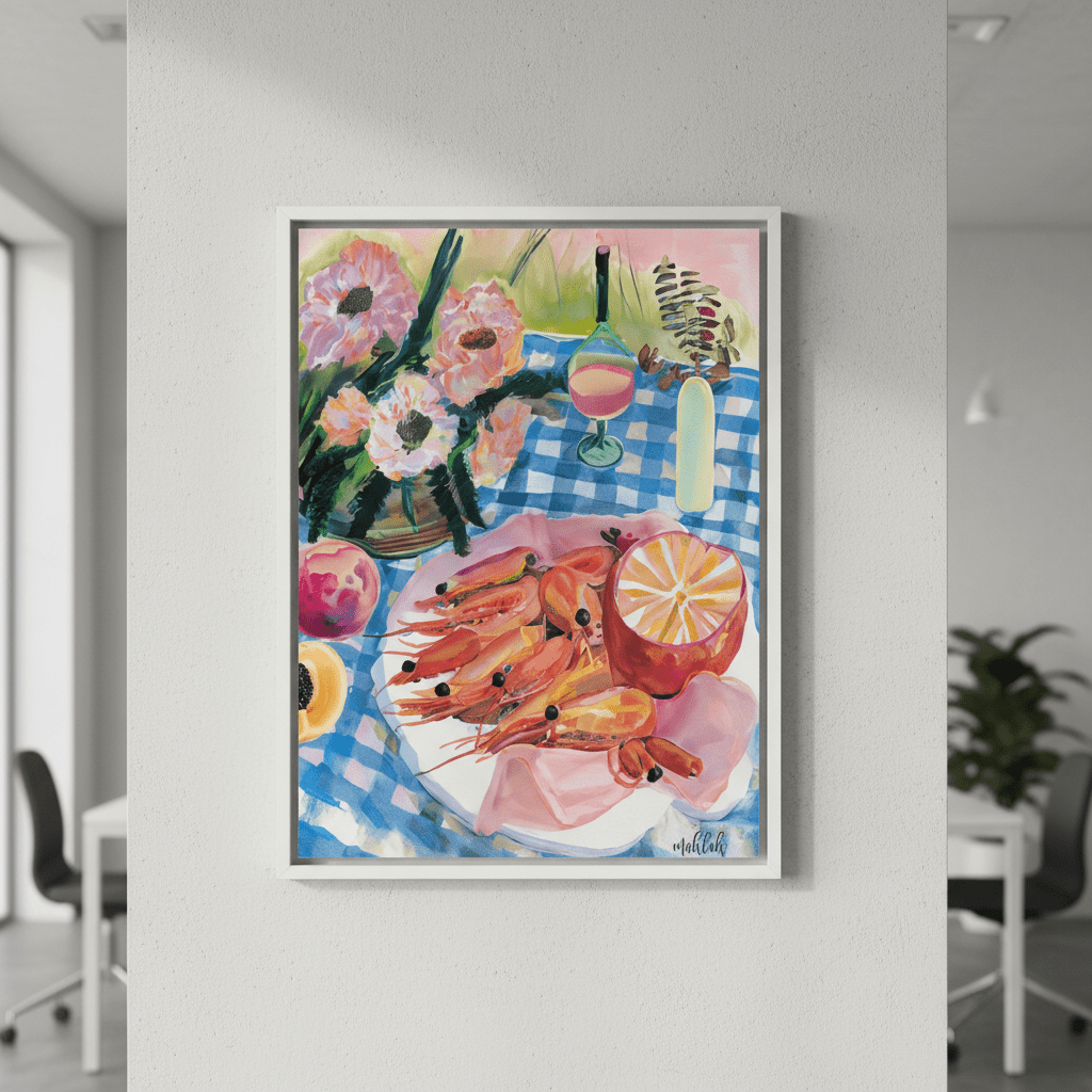 Prawn Lunch by Inkheart Designs wall - art - picture - poster