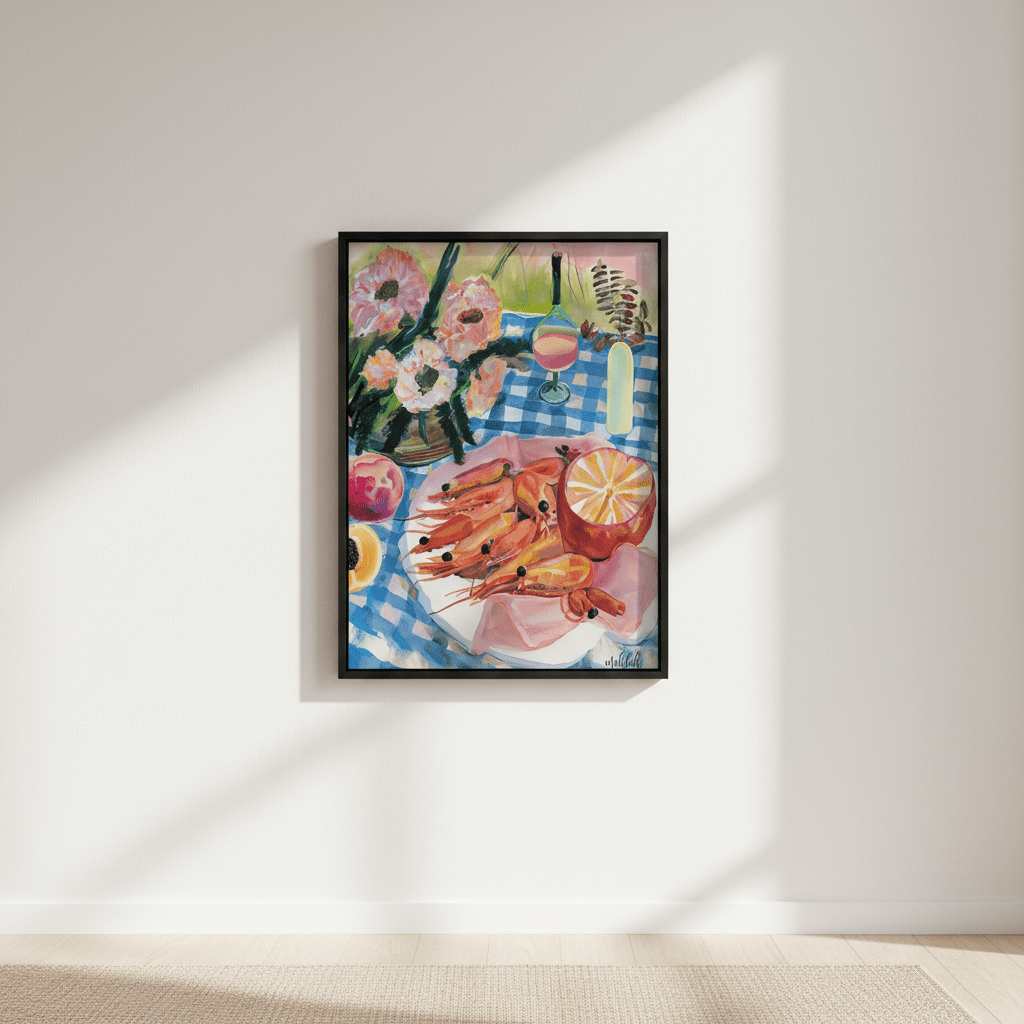 Prawn Lunch by Inkheart Designs wall - art - picture - poster