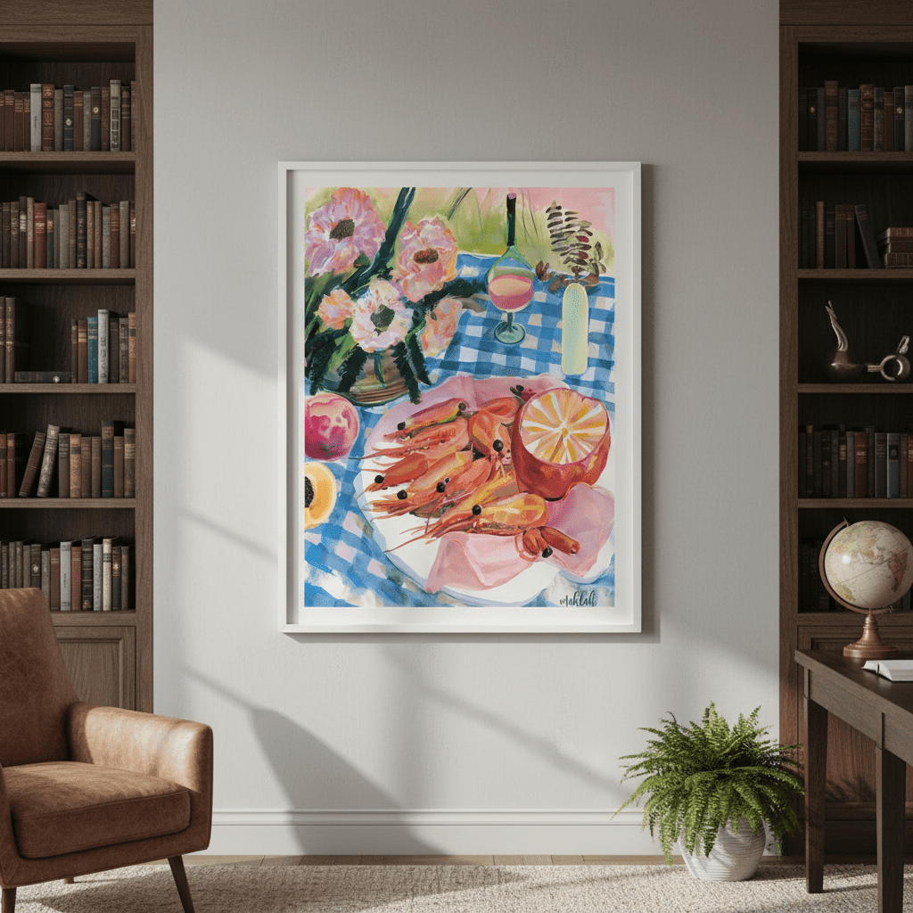 Prawn Lunch by Inkheart Designs wall - art - picture - poster