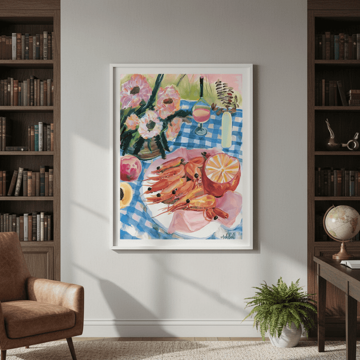 Prawn Lunch by Inkheart Designs wall - art - picture - poster