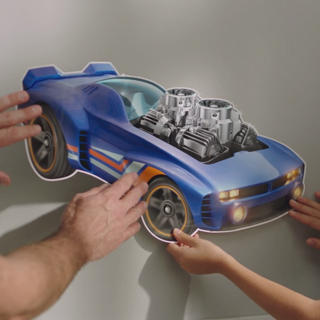 Hot Wheels: Twin Turbo Racer Car Wall Sticker Decal Set