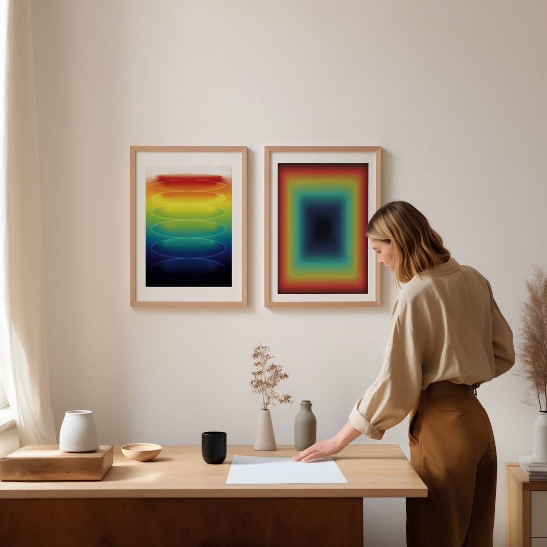 Prism Bloom Set of 2 Wall Art Prints wall - art - picture - poster