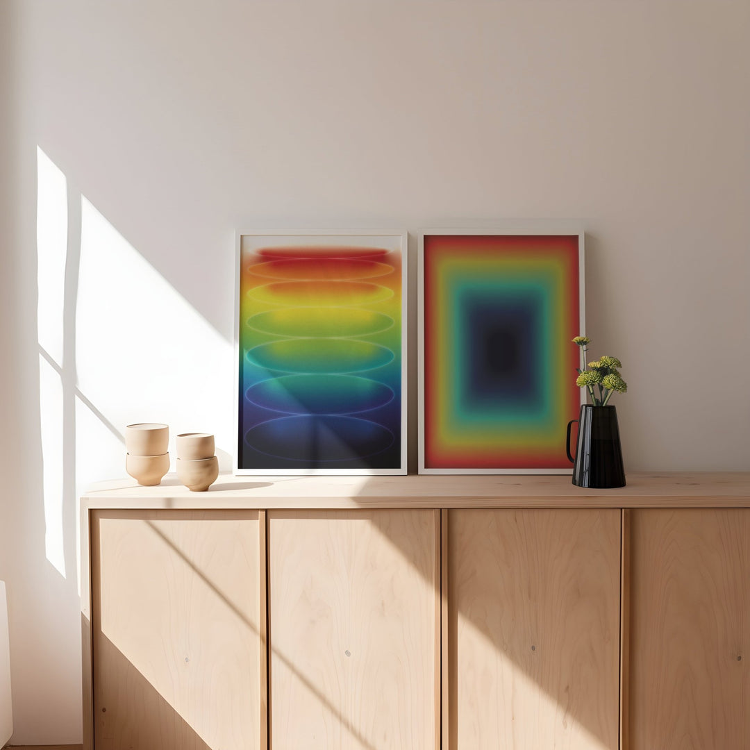 Prism Bloom Set of 2 Wall Art Prints wall - art - picture - poster