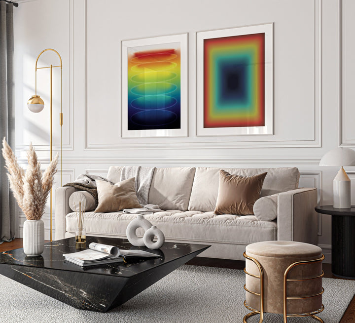 Prism Bloom Set of 2 Wall Art Prints wall - art - picture - poster