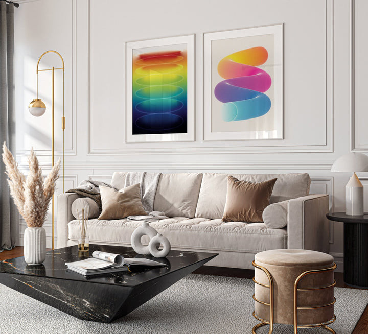 Prism Slinky Set of 2 Wall Art Prints wall - art - picture - poster