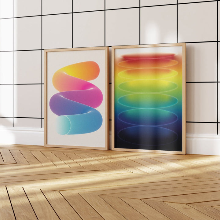 Prism Slinky Set of 2 Wall Art Prints wall - art - picture - poster