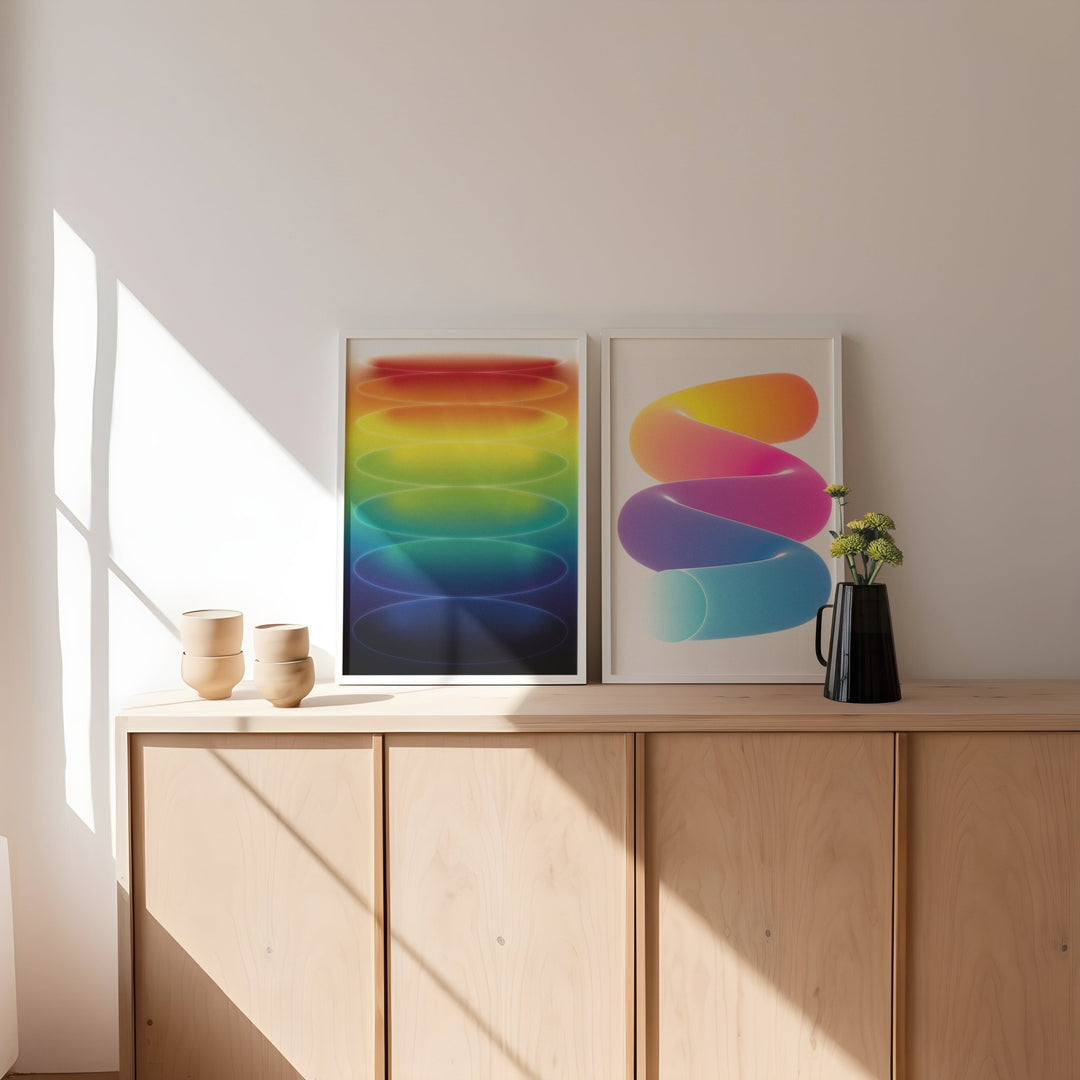 Prism Slinky Set of 2 Wall Art Prints wall - art - picture - poster