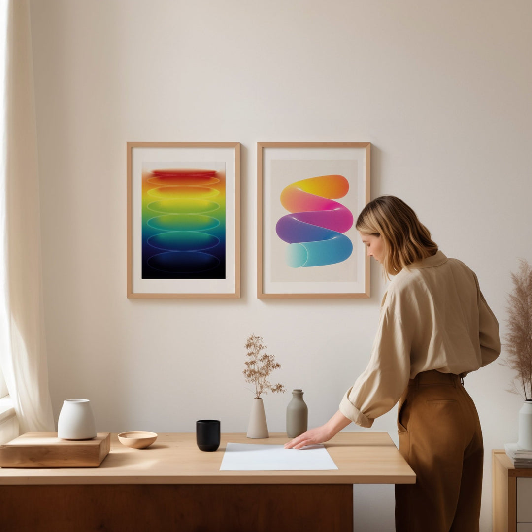 Prism Slinky Set of 2 Wall Art Prints wall - art - picture - poster