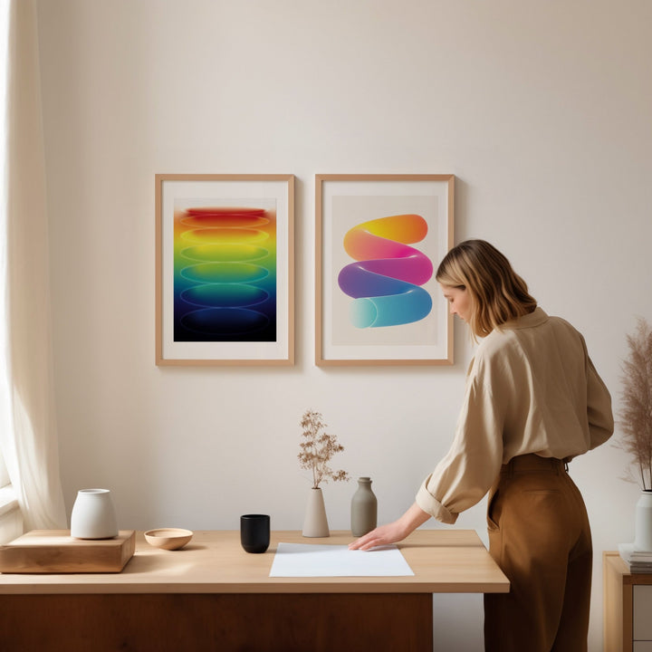 Prism Slinky Set of 2 Wall Art Prints wall - art - picture - poster