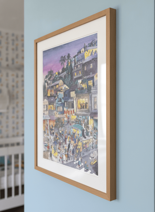 Purple Sky By Luka VA | Art & Canvas Print