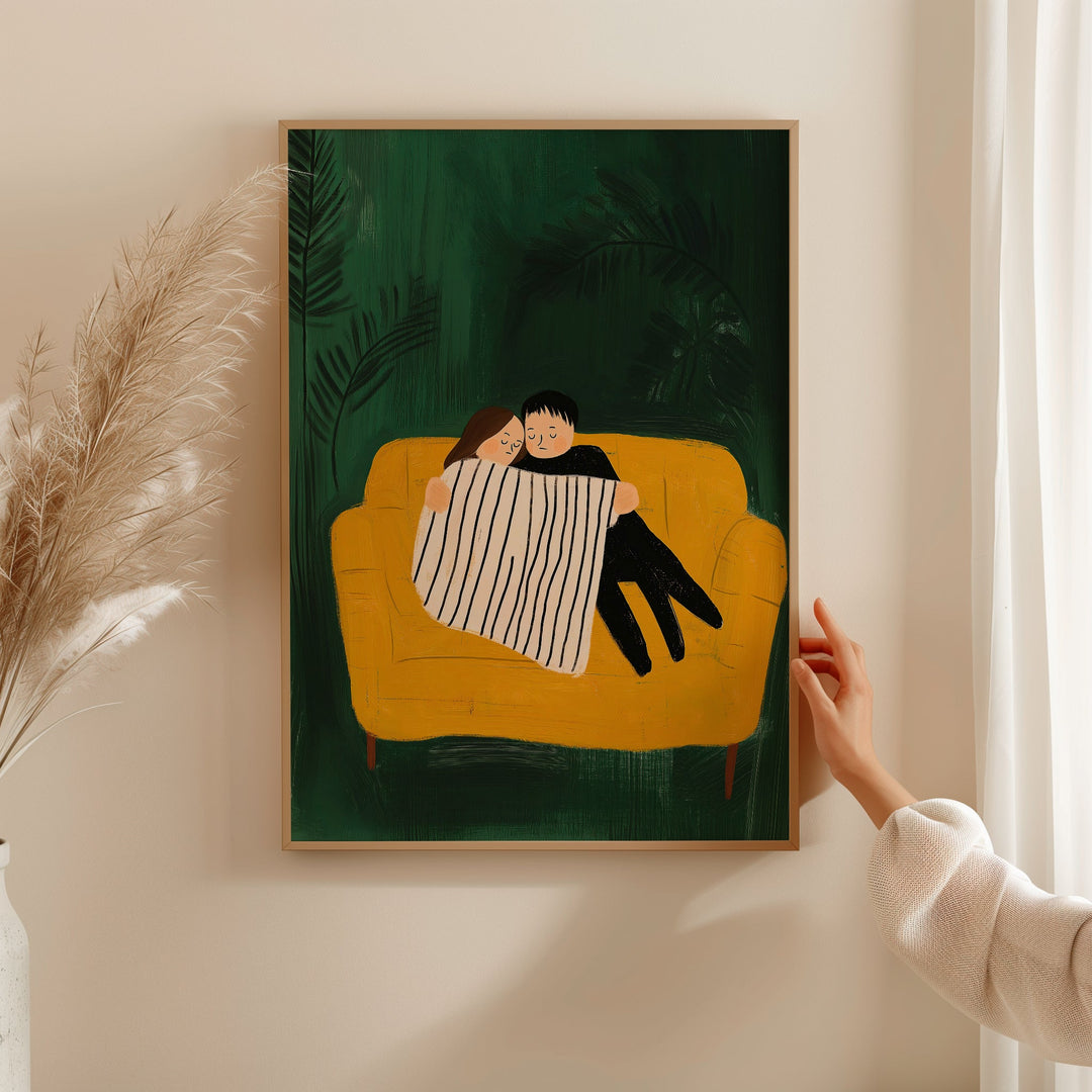 Quiet Togetherness,gallery wall,timber border