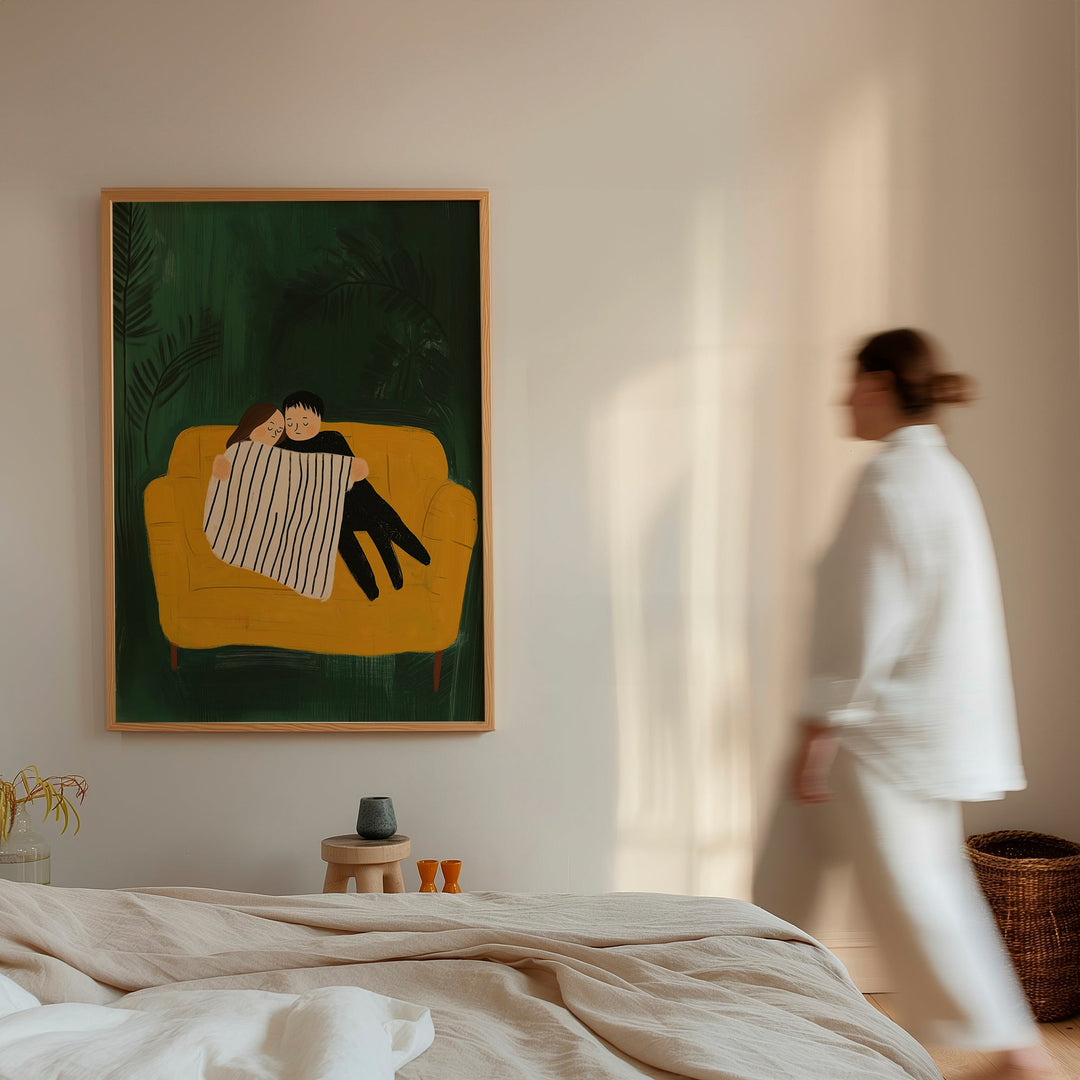 Quiet Togetherness,gallery wall,timber border