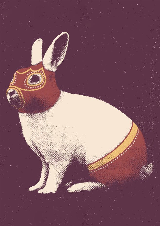Rabbit Wrestler by Florent Bodart