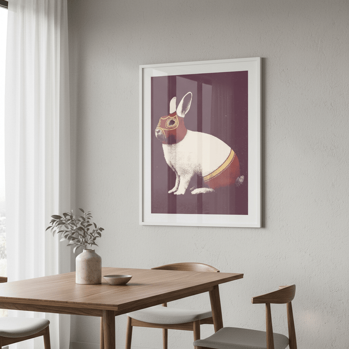 Rabbit Wrestler by Florent Bodart wall - art - picture - poster