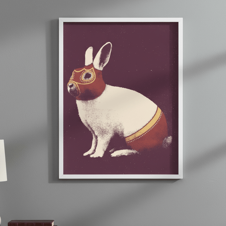 Rabbit Wrestler by Florent Bodart wall - art - picture - poster