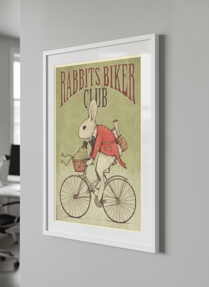 Contemporary wall art featured in a bright modern office workspace